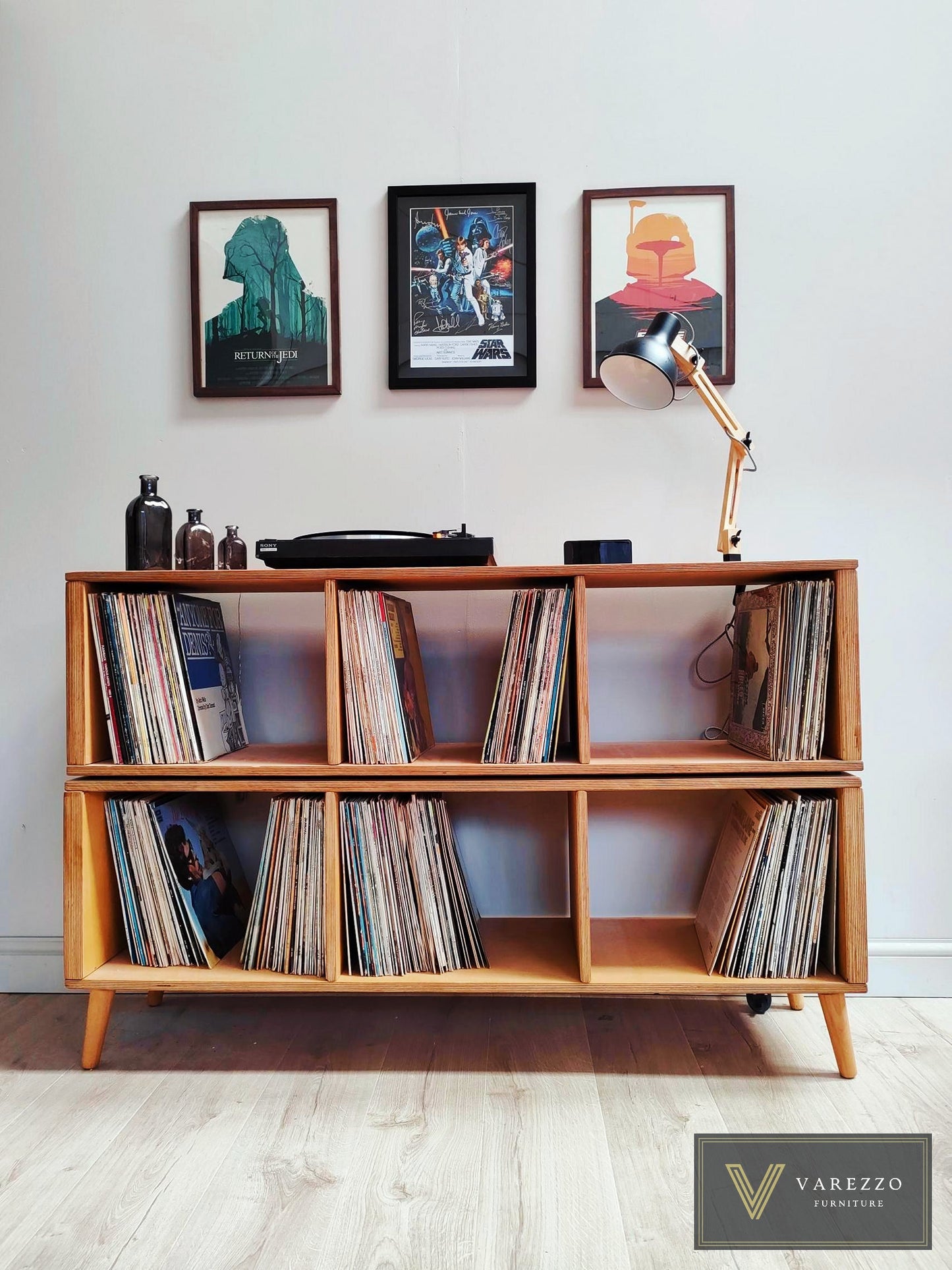 Varezzo Torino | Wooden legs | Record Player Stand | Vinyl Record Storage | Turntable Stand