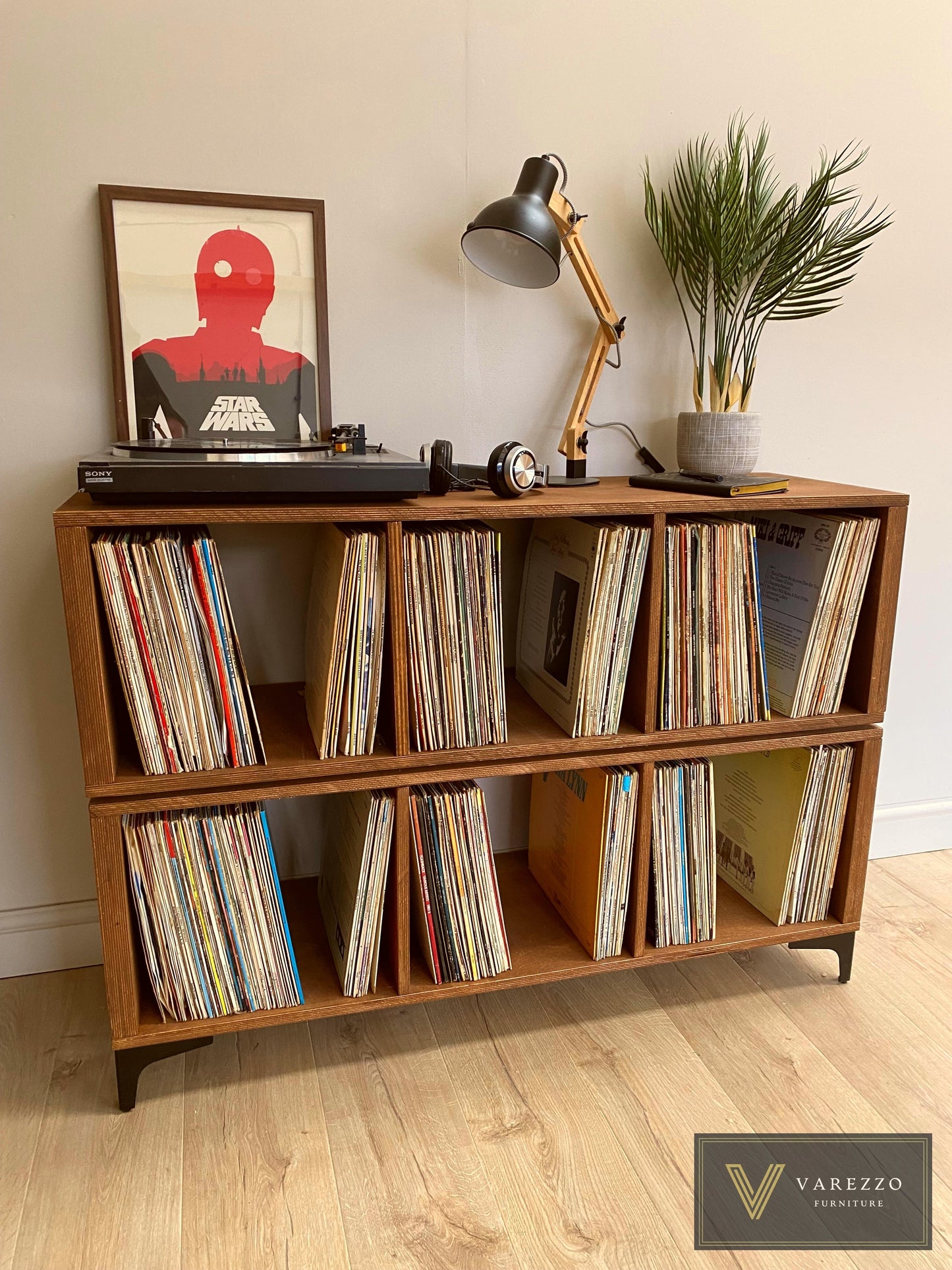Varezzo Torino | Record Player Stand | Vinyl Record Storage | Turntable Stand
