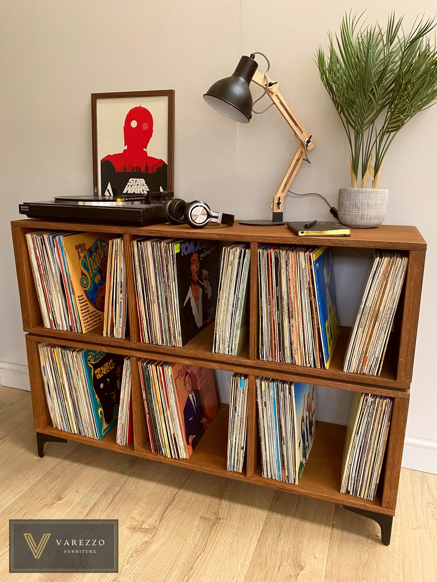 Varezzo Torino | Record Player Stand | Vinyl Record Storage | Turntable Stand